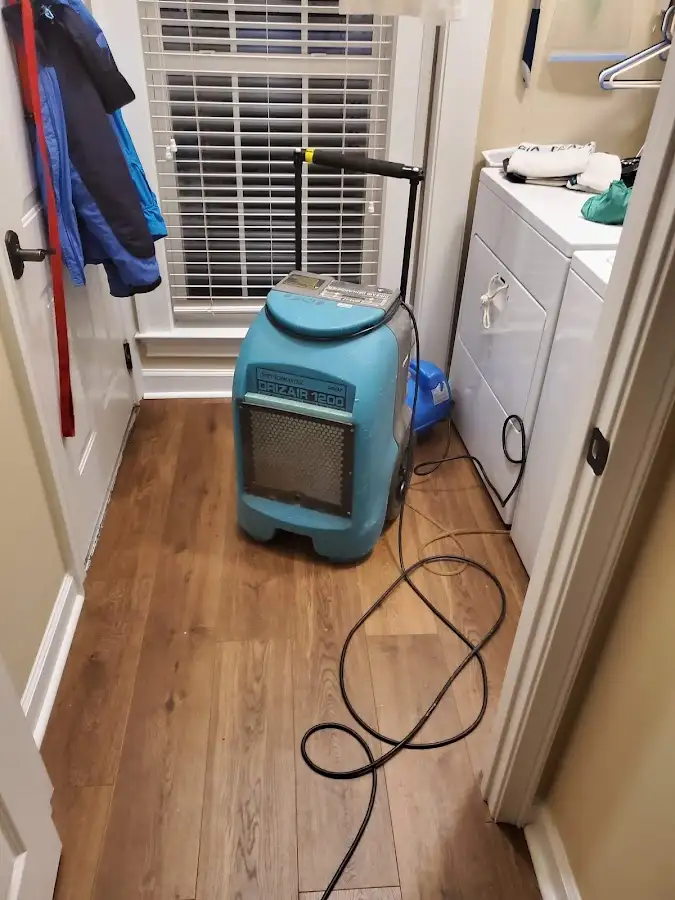 Commercial dehumidifier deployed for Flood Damage Cleanup in Lake Forest